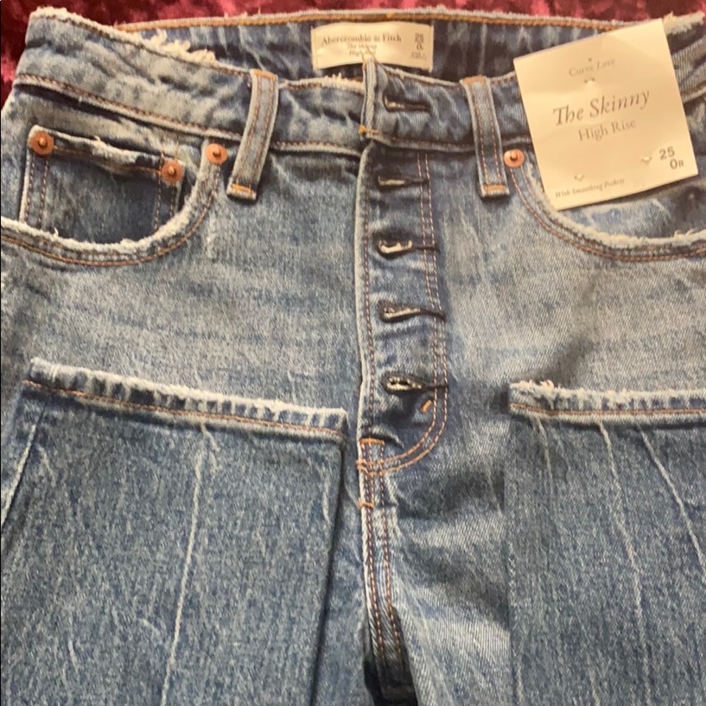 NWT Abercrombie high rise skinny jeans